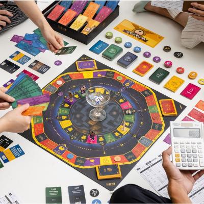 China Finance Knowledge Plastic Learning Games That Make Money Wealth Flow Sand Table Board Game for sale