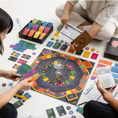 China Plastic Learning Finance Knowledge Games Wealth Flow Sand Adult Table Board Game for sale