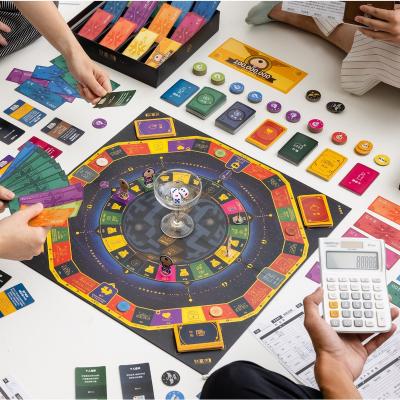 China Wealth flow sand table plastic famous chinese board game other educational toys for family knowledge for sale