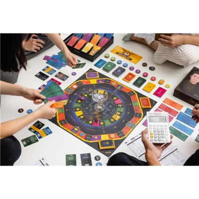 China Wholesale Plastic and Paper Christmas Gift Game Party Fun Wealth Cash Flow Paper Chinese Board Game Set for sale