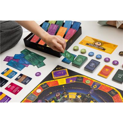 China High Quality Plastic and Paper Popular High Quality Richman Money Game Cash Flow Game Fun Richman Board Game for Kids for sale