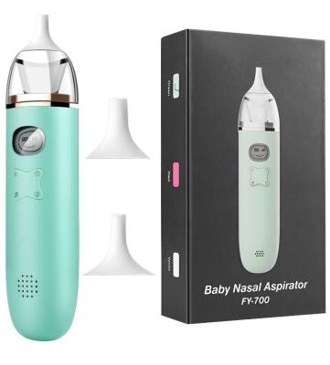 China Household Safety Electric Nasal Aspirator for Baby Rechargeable Portable Nose Sucker with Music and 3 Suction Power Adjustable for sale