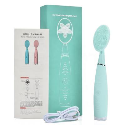 China Beauty Handheld DEEP CLEANING Waterproof Brush Remove Makeup Residue Electric Face Brush High Frequency Vibration Durable Exfoliate for sale