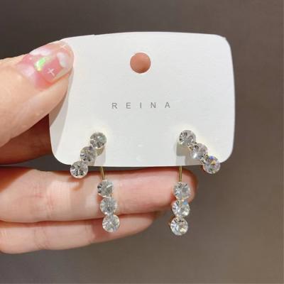 China Trendy Casual/Sporty 3pcs Rhinestone Drop Earring For Women Crystal Earring Jewelry for sale