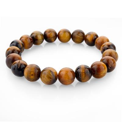 China FASHIONABLE Wholesale Gemstone Beads Bracelet Tiger Eye Stone Bracelet for sale