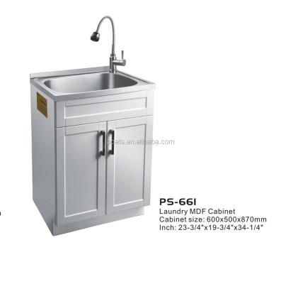 China With New Faucet Australia SS 304 Stainless Steel Laundry Sink Cabinet for sale