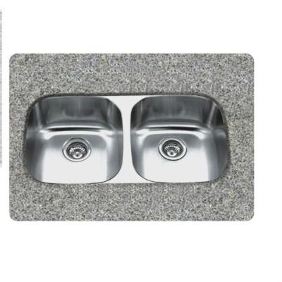 China Without Faucet Double Basin Kitchen Sink, Inch: 30