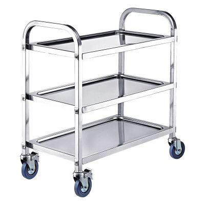 China POATS Hot Sale POC132 Stainless Steel Three Tier Serving Trolleyless for sale