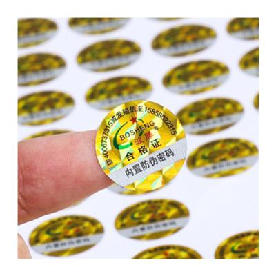 China Scratch Off Custom 3D Scratch Off Rainbow Qr Code Hologram Sticker Laser Label Anti-Counterfeit Printing for sale