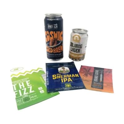 China Custom Waterproof Printing Craft Beer Can Shrink Sleeve Label Digital Shrink Tape Label For Coffee Box for sale