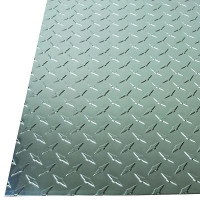 China Truck Hot Sale Checkered Aluminum Plate Teardrop Shape Checkered Diamond Pattern Floor Plate Aluminum Sheet for sale