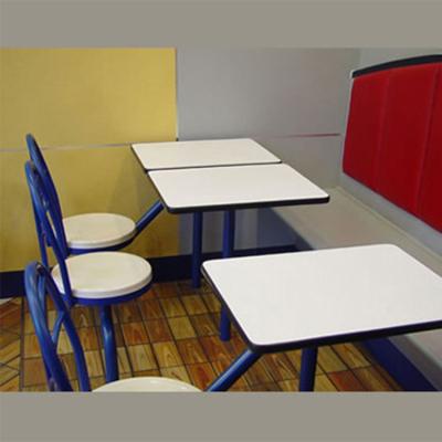 China Contemporary Cheap Compact Restaurant Table Top Dining Table And Chairs Hpl Furniture Hpl Table Top for sale