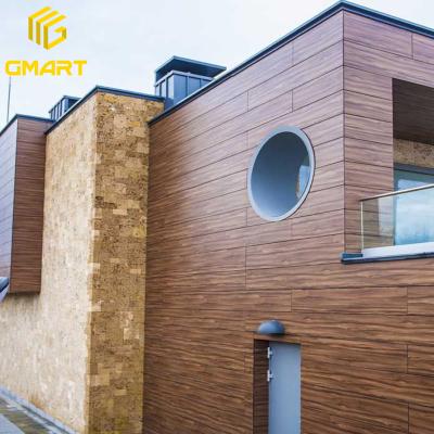 China Gmart Laminate Contemporary Wood Phenolic Compact Exterior Wall Panel For Exterior Exterior Wall Hpl Panels for sale