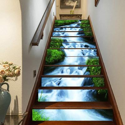 China Decorative Sticker Gmart Hot Selling Waterproof Custom Printed Self Adhesive Home Tile Decals Decoration PVC Stair Stickers for sale