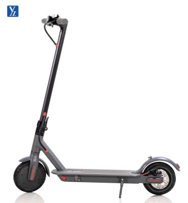 China 8.5 Inch Portable Solid Tire Folding Scooter Adult APP 30KM Unisex Electro Scooter 2 Wheel Electric Scooters for sale