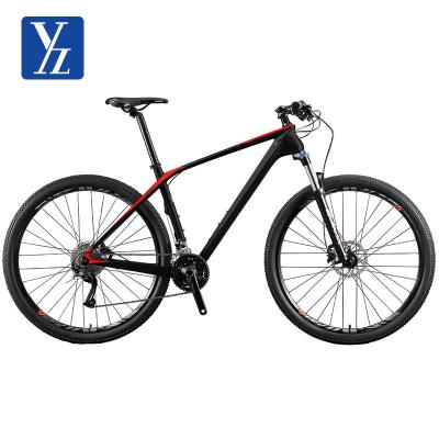 China Cheap Carbon Fiber Mountain Bike 29 Inch 27 Speed ​​Carbon Fiber Frame MTB Bicycle With Fork Suspension Unisex BIKE for sale