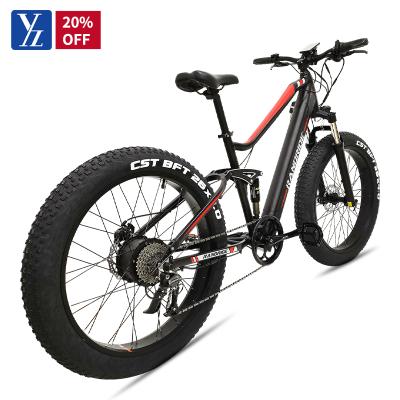 China Aluminum Alloy 27 Speed ​​Mountain Electric Bike With Built In Battery 500W 48V 10.4AH SHIMANO Dual Disc Derailleur Brake Mountain MTB Bicycle for sale