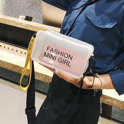 China Fashion Clear Fashion Jelly Bags For Women Freeze PVC Cuts Small Cross - Body Handbags Transparent Jelly Bags Lady Cute Clear Purses for sale