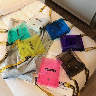 China Fashion Clear Fashion Jelly Bags For Young Women Jelly Handbags Women Little Clear Cross - Body Bags Transparent Bags For Girls Jelly Clear Purses for sale