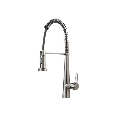 China Pull Out Jet Matte Black Kitchen Sink Faucet Pull Down Torneira Cozinha Single Mixer Tap 360 Rotation Kitchen Faucet Handle Mixer Tap for sale