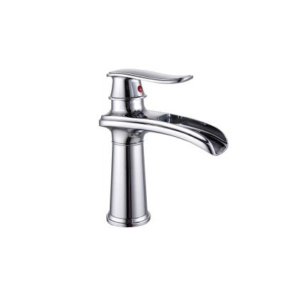 China Metered Faucets Bathroom Faucets Hot And Cold Basin Mixer Taps Single Handle Vessel Sink Water Faucet Deck Mount Faucets For Bathroom Sinks for sale