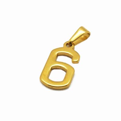 China Gold Nickel Free Cheap Arabic Letters Numeral Pendants Digital Pendant Charms For Jewelry Making for sale