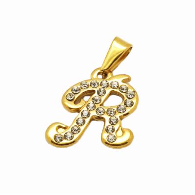 China Olivia Personalized Initial Letter Jewelry CZ Nickel Free Gold Plated Alphabet Pendant Necklace for sale