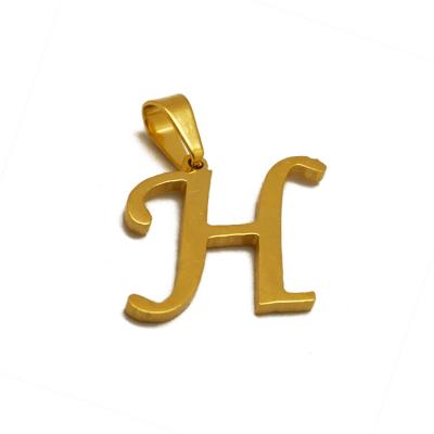 China New Design Olivia Women's Fashion Letter H Gold Pendant Custom Made Stainless Steel Alphabet Nickel Free for sale