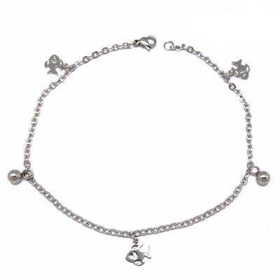 China Fashion hotwife anklet nickel free jewelry, thin silver anklet for sale