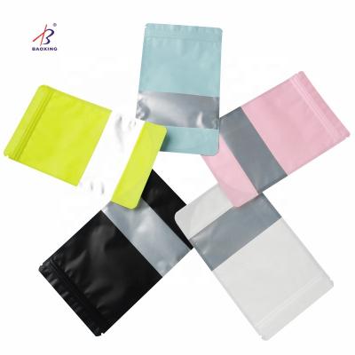 China Moisture Proof Plastic Matte Colors Foil Mylar Bags Zip Lock Bag For Eidible Food Packaging for sale