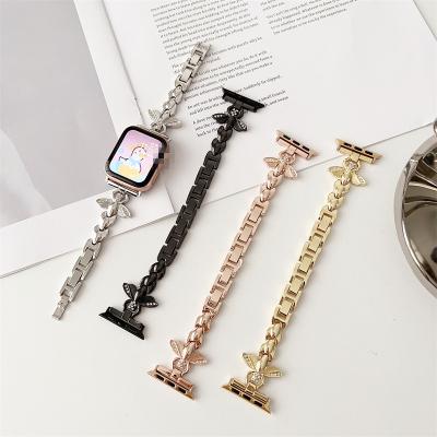 China Adjustable 38mm 42mm 40mm 42mm Brick inlaid honey Metal Watchband For IWatch Metal Watch Strap Band For Apple Watch S8 S7 SE Ultra S1/2/3/4/5/6 38mm 42mm for sale