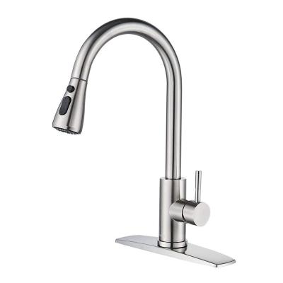 China High Quality Thermostatic Faucets Amazon Deck Mount Brushed Nickel Stainless Steel Kitchen Faucet for sale