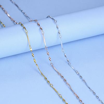 China 100% 925 Sterling Silver Sweet Twisted Slices TRENDY Clavicle Chain Short Necklace For Women Silver 925 Jewelry Wholesale DC12 for sale