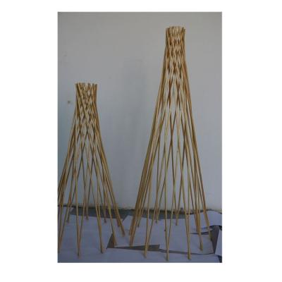 China China Supplier Easily Collected Finely Processed Panels Woven Wicker Willow Flower Shelf Obelisk for sale