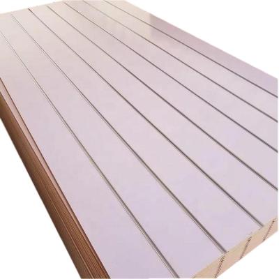 China 17mm Moisture Proof Melamine Slotted MDF Board For Sale for sale