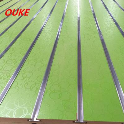 China High Quality Moisture Proof Slotted MDF Board / Slotted MDF Wall Panel for sale