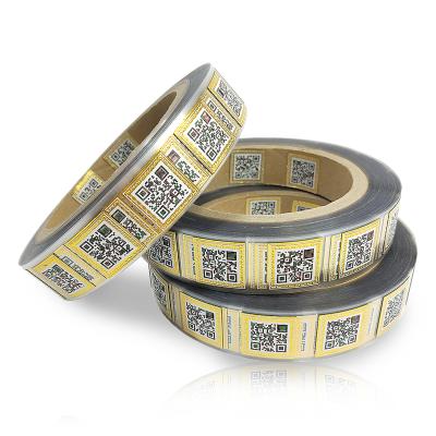 China Hot Stamping Anti-counterfeit Stock Labels Security Supply 3D QR Code Unique Anti-fake Stickers for sale