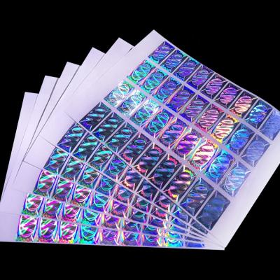 China Waterproof Custom Holographic 3d Hologram Laser Sticker Security Label Anti Counterfeit for sale