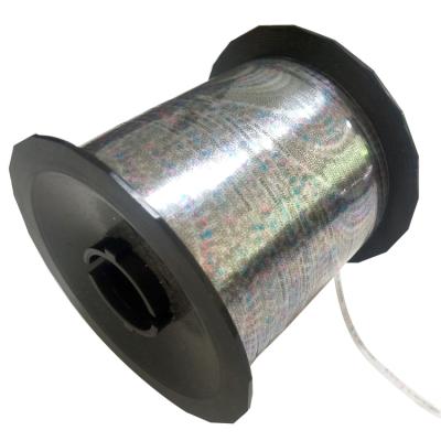 China High precision heat resistant anti-fake silver security thread for woven label for sale