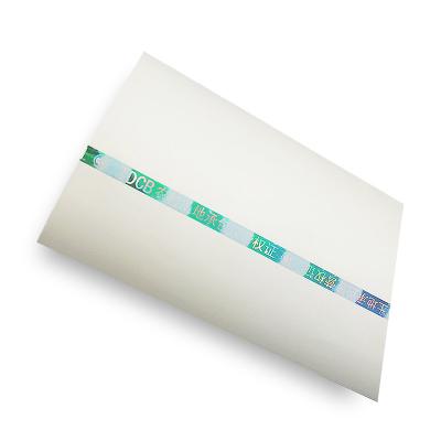 중국 Waterproof security special paper with watermark and green-blue window thread for certificate 판매용