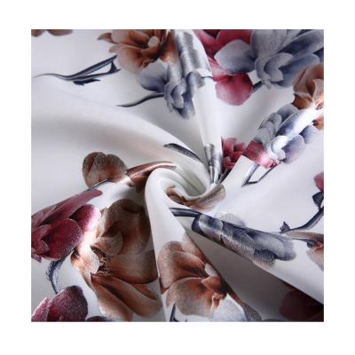 China New Sustainable Hot Sale Fashion Wholesale Custom Flower Printing Foil Knit Fabric For Dress for sale