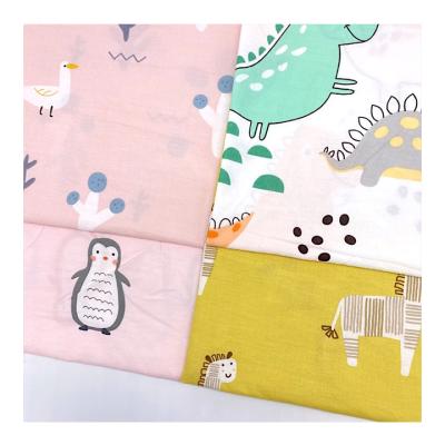 China Cartoon Printing 100% Cotton New Product Sustainable Patchwork DIY Knitting Fabric For Pillow Baby Bedding for sale