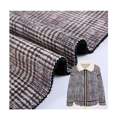 China Wholesale 2022 hot sale new product quality anti-static knit plaid fleece suede fabric for jacket for sale