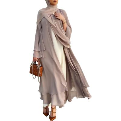 China 2021 Modest Muslimah Styling New Arrival Solid Color Dubai Muslim Dress Islamic Clothing Women for sale