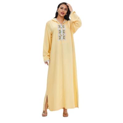 China 2021 New Arrival Moroccan Long Dress Casual Muslim Kaftan Dubai Dress Islam Clothing CATDF-500 for sale