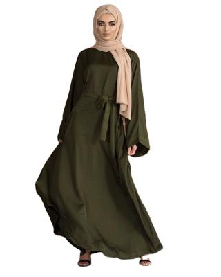 China Abaya Dubai Turkey Solid Color Modest Kaftan Islamic Clothing Muslim women dresses CATDF-547 for sale