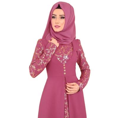 China Modest Muslimah Styling Muslim Dress Beautifully Embroidered Islamic Clothing Fashion Dubai Arab Muslim Abayas for sale