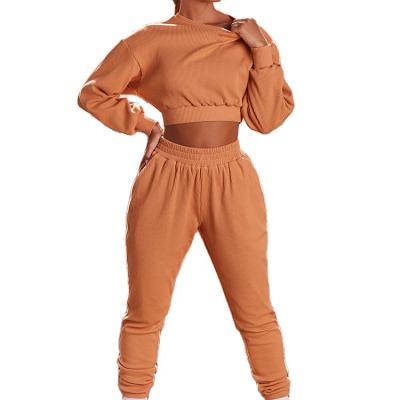 China New Product Viable Women Plus Size Suit Fashion Casual Overalls Jogging Two Piece Sportswear for sale