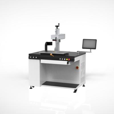 China Laser Marking 40w Wooden Leather Bamboo Jeans Split Type CO2 RF Laser Marking Machine Marker Low Cost for sale