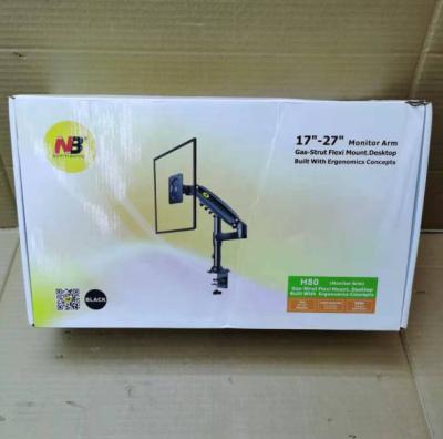 China High Quality12 To 27 Inch Motorized TV Bracket Single Arm TV Wall Mount H80 Steel for sale